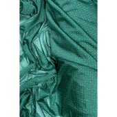 Yağmur Damlası Simli Abiye Elbise Şallık Tül Kumaş Zümrüt Yeşili 41-K thumbnail 2