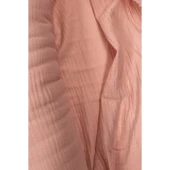 Çok Amaçlı Müslin Pamuklu Bebek Örtü ve Battaniye Kumaşı Müslin Bez Pudra 30K thumbnail 2