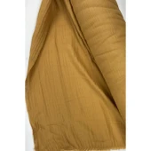 Çok Amaçlı Müslin Pamuklu Bebek Örtü ve Battaniye Kumaşı Müslin Bez Açık Kahve 37 - 1