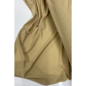 Keten Kumaş - Organik Kumaş - Perde Kumaşı - Ince Keten - Kıyafet Için Kumaş Örtü Koyu Bej 81 thumbnail 1