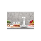 Yakut Üstten Basmalı El Rondo Blender Çelik Bıcaklı Beyaz - 2