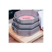 3'lü Sekizgen Kelepçeli Kek Kalıbı thumbnail 1