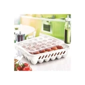 Yumurta Kapalı Saklama Kabı 24'lü Beyaz thumbnail 2