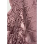 Yağmur Damlası Simli Abiye Elbise Şallık Tül Kumaş Koyu Gül Kurusu 36 thumbnail 1