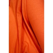 Keten Kumaş - Organik Kumaş - Perde Kumaşı - Ince Keten - Kıyafet Için Kumaş Örtü Turuncu 7 thumbnail 2