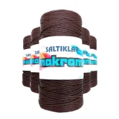 5 Adet Polyester Makrome İpi 2070 Kahve 100 gr - 1