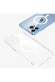 Iphone 13 Pro Max Kılıf Kamera Lens Korumalı Magsafe Destekli Şeffaf Darbe Emici Sert Kapak - 3