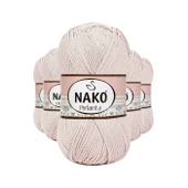 5 Adet Pırlanta Amigurumi El Örgü İpi Yünü Bal Köpüğü 10889 - 1