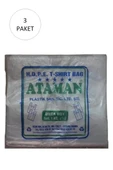 Kalın Şeffaf Atlet Poşet Orta Boy 27x47 Cm 1 Kg (3 Paket-Takriben 435 Adet) thumbnail 1