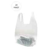 Şeffaf Atlet Poşet Küçük Boy 24x43 cm 20 Paket Takriben 6.000 Adet thumbnail 2