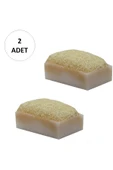 2 Adet Doğal Kabak Lifli Keçi Sütü Sabunu - 1