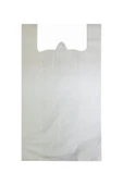 Beyaz Atlet Poşet Küçük Boy 25x45 cm Takriben 110 Adet 1 Kg thumbnail 1