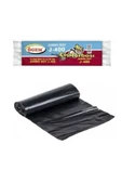 J-400 Jumbo Boy Çöp Torbası 80 x 110 cm 10 Lu Rulo x 1 Paket = 10 Adet (Siyah) thumbnail 1
