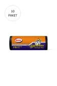 Endüstriyel Battal Boy Çöp Torbası 72 x 95 cm 10 Lu Rulo x 20 Paket = 200 Adet (Siyah) - 1