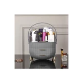 Kozmetik Makyaj Düzenleyici Organizer Gri Taşıma Kulplu Çekmeceli thumbnail 7