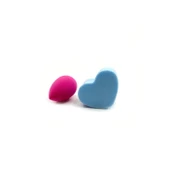 2 Li Mini Makyaj Süngeri Çanta Boy Kalp ve Oval - 4