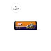 Endüstriyel Battal Boy Çöp Torbası 72 x 95 cm 10 Lu Rulo x 20 Paket = 200 Adet (Siyah) - 2
