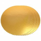 Turta Mendili / Pasta Altlığı Gold -Altın İnce Yuvarlak 22 cm 50 adet - 1