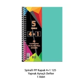 Spiralli PP Kapak 4+1 125 Yaprak Ayraçlı Defter - 2