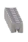 9 adet Feelline Gri Pamuklu Doğal Likralı Erkek Boxer thumbnail 1