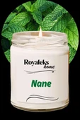 Doğal Özel Seri Kokulu Dekoratif Kavanoz Mum 210 cc - Nane Esansı - RYL thumbnail 1