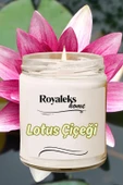 Doğal Özel Seri Kokulu Dekoratif Kavanoz Mum 210 cc - Lotus Esansı - RYL - 3