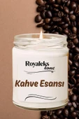 Doğal Özel Seri Kokulu Dekoratif Kavanoz Mum 210 cc - Kahve Kokusu Esansı - RYL - 3
