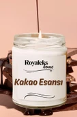 Doğal Özel Seri Kokulu Dekoratif Kavanoz Mum 210 cc - Kakao Esansı - RYL - 3