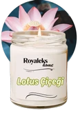 Doğal Özel Seri Kokulu Dekoratif Kavanoz Mum 210 cc - Lotus Esansı - RYL - 1