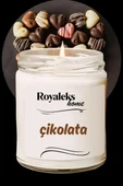 Doğal Özel Seri Kokulu Dekoratif Kavanoz Mum 210 cc - Çikolata - RYL thumbnail 1