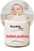 Doğal Özel Seri Kokulu Dekoratif Kavanoz Mum 210 cc - Bebek Pudrası - RYL thumbnail 1