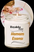 Doğal Özel Seri Kokulu Dekoratif Kavanoz Mum 210 cc - Hamam Esansı - RYL thumbnail 1