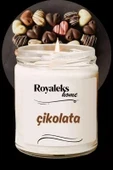 Doğal Özel Seri Kokulu Dekoratif Kavanoz Mum 210 cc - Çikolata - RYL thumbnail 2