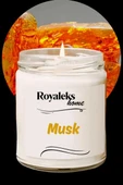 Doğal Özel Seri Kokulu Dekoratif Kavanoz Mum 210 cc - Musk Esansı - RYL thumbnail 1