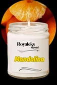 Doğal Özel Seri Kokulu Dekoratif Kavanoz Mum 210 cc - Mandalina Esansı - RYL thumbnail 1