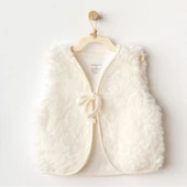 Andywawa AC25254 Basic Bebe Yelek Ekru - 1
