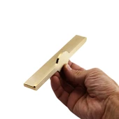 Saral Çizgili Mat Altın Metal Kulp 160 mm 16 cm Mobilya Çekmece Mutfak Dolabı Dolap Kapak Kulpları thumbnail 5