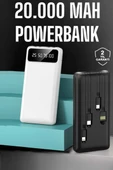 Powerbank 20.000 Mah Dijital Göstergeli LCD Ekran Uzun Pil Ömrü thumbnail 1