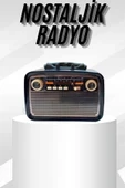 Müzik Kutusu Bluetooth Bağlantılı El Fenerli Nostaljik Tasarım Radyo thumbnail 2