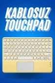 Bluetooth Touchpad Klavye Ultra İnce Taşınabilir Q Klavye thumbnail 1