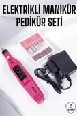Elektrikli Manikür Pedikür Törpü Seti Protez Tırnak Nasır Temizleyici thumbnail 1