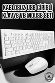 Q Klavye Klavye ve Mouse Seti USB Girişli Kablosuz thumbnail 2