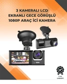 3 Kameralı Dashcam Sistem – Geri Görüş Yardımı, Park Koruması ve G-Sensör - 1