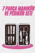 Deri Çanta Hediyeli 7 Parça Manikür-Pedikür Tırnak Bakım Seti thumbnail 1
