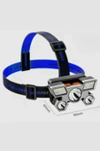 5 LED Far Şarj Edilebilir Güçlü Kafa Lambası Kamp Lambası 4 Modlu - 5