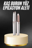 Kaş Bıyık Tüy Epilasyon Aleti Pilli Yüz Kaş Epilatör Kıl Tüy Alma Epilasyon thumbnail 1