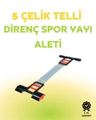 Paslanmaz Çelik Yaylı Çoklu Dirençli Kol ve Gövde Egzersiz Aleti thumbnail 1