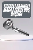 Yüksek Performanslı Masaj Etkili Su Tasarruflu Duş Başlığı Krom Kaplama Uzun Ömürlü thumbnail 1