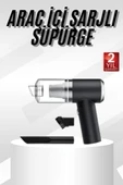 Yeni Nesil Mini Vakumlu Araç Süpürgesi El Süpürgesi Şarjlı thumbnail 1