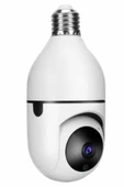Güvenlik Kamerası Wi-Fi Özellikli 360 Derece Full Hd 1080p Ampül Kamera - 3